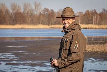 Naturwacht-Ranger Alexander Hoschke im Spreewald