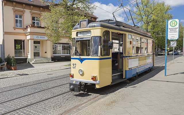 Historische Straßenbahn in Woltersdorf