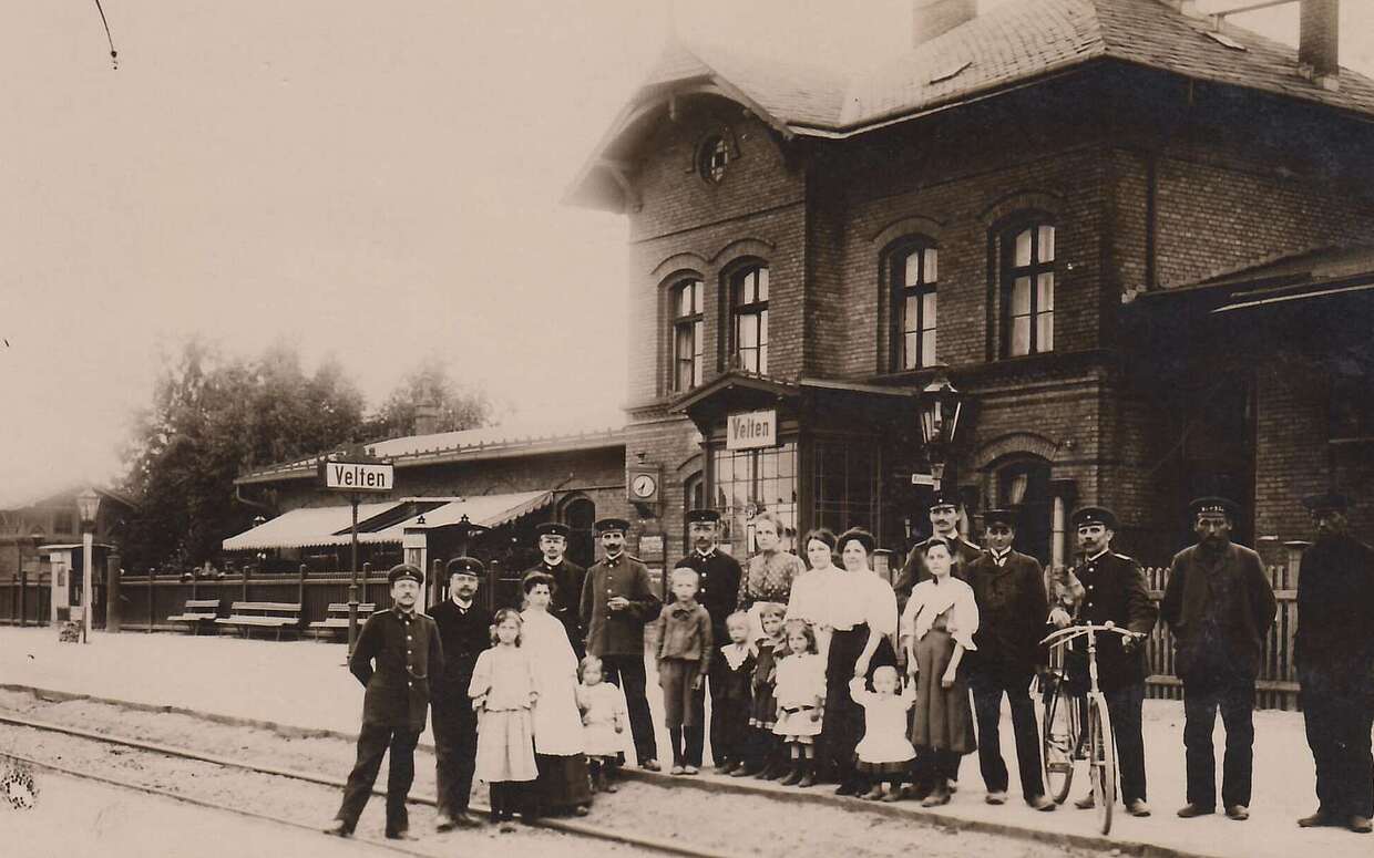 Archivbild Bahnhof Velten 1889