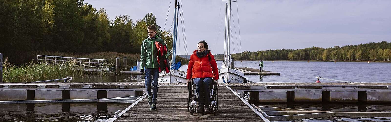 Barrierefreier Steg am Hafencamp