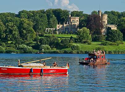 Blick auf Schloss Babelsberg