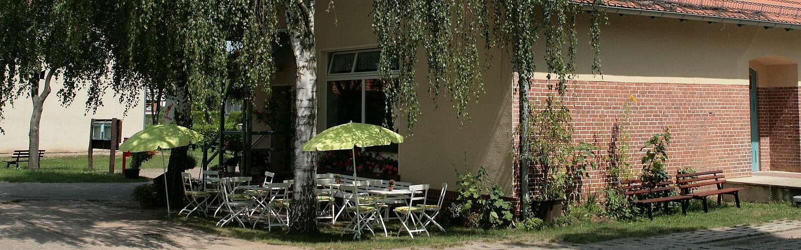 Blick auf das Kolonisten Kaffee in Neulietzegöricke,
            
        
                Foto: TMB Tourismus-Marketing Brandenburg GmbH/Steffen Lehmann