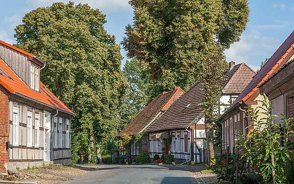 Blick in das Dörfchen Breetz