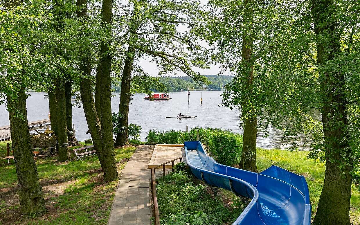 Rutsche im Strandbad Neue Mühle in Königs Wusterhausen