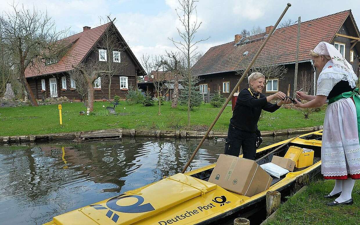 Postzustellung per Kahn