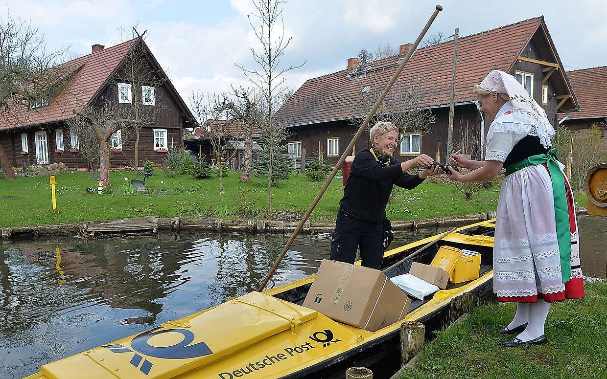 Postzustellung per Spreewaldkahn
