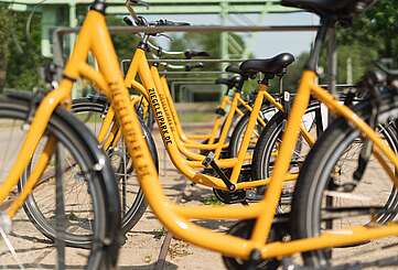 Fahrradverleih im Ziegeleipark Mildenberg
