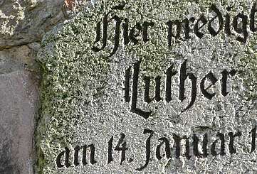 Der Luther-Stein von Bad Belzig