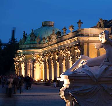 Schloss Sanssouci während der Potsdamer Schlössernacht