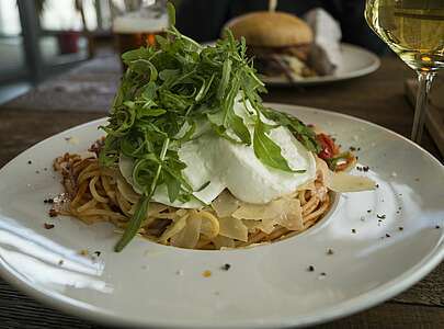 Essen im Restaurant "Cucina"