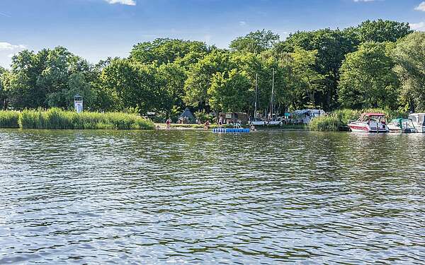 Blick auf den Campingpark Potsdam