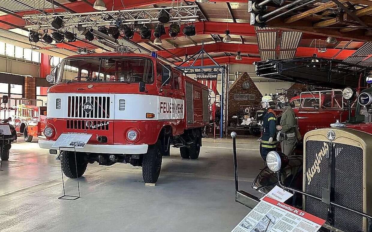 Blick in die Ausstellung Feuerwehr- und Technikmuseum