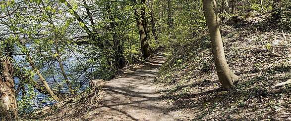 Wanderweg am Wasser bei Rüdersdorf
