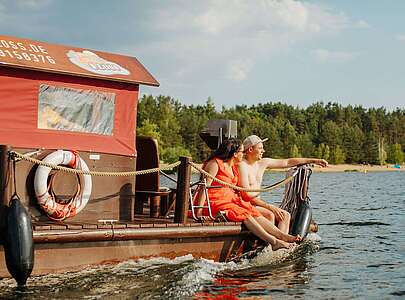 Floßtour auf dem Senftenberger See