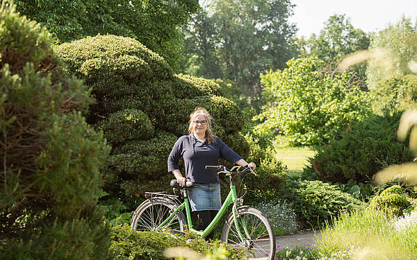 Gästeführerin Katja Goldhahn auf der Freundschaftsinsel