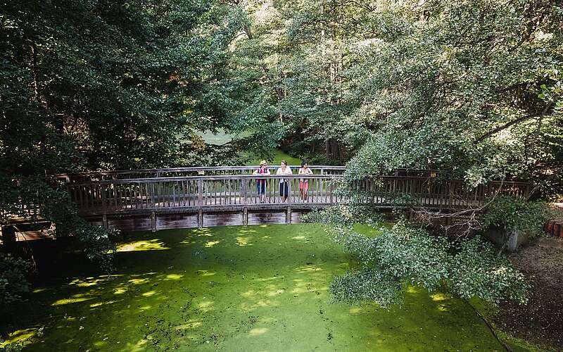Wanderer im Löcknitztal