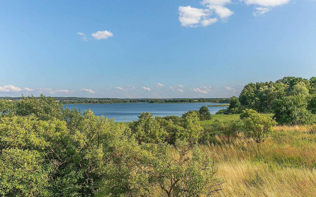 Weite Landschaft und ein See zum Baden oder Natur genießen zeichnen das großflächige Gut Fergitz aus.