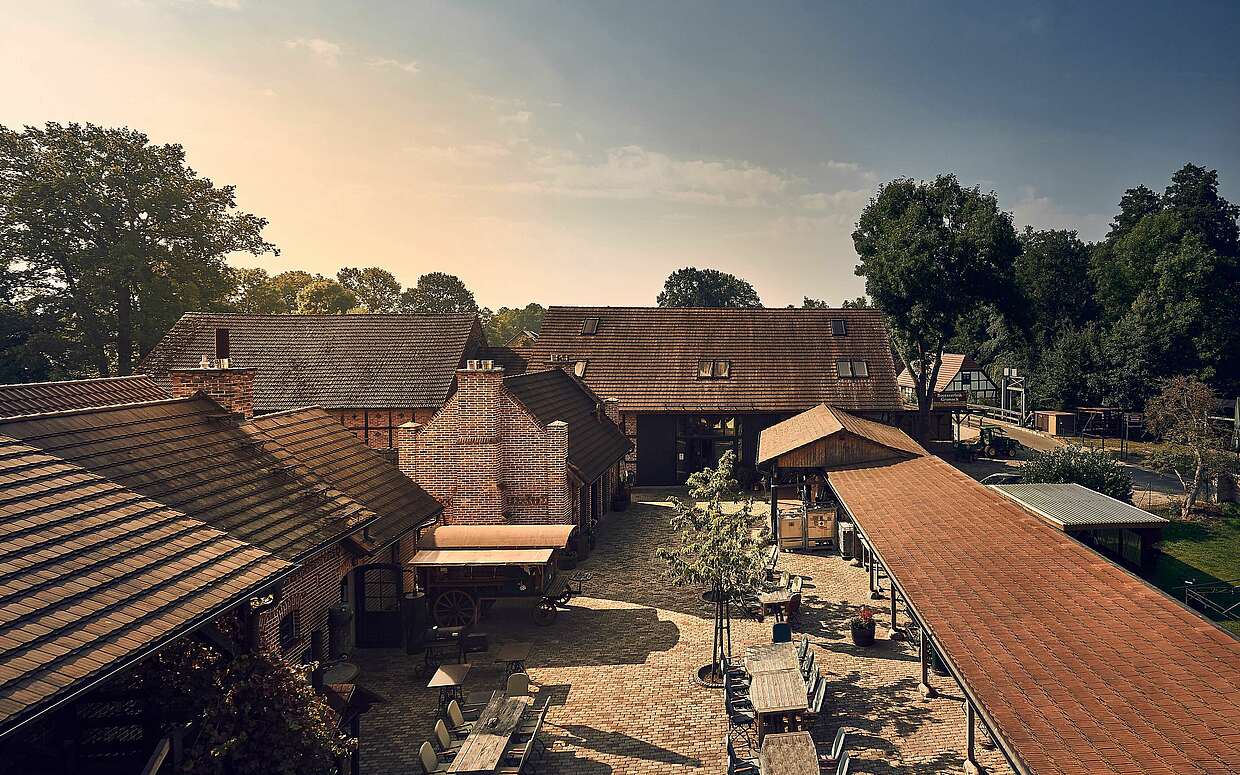 Innenhof der Destillerie