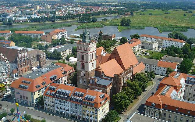 Luftbild von Frankfurt Oder