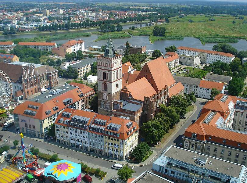 Luftbild von Frankfurt Oder
