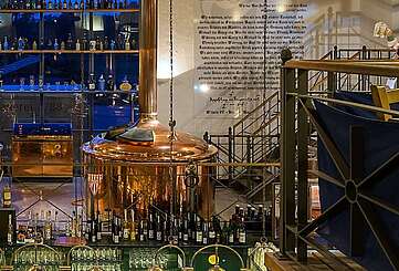 Innenansicht der Spreewaldbrauerei in Schlepzig
