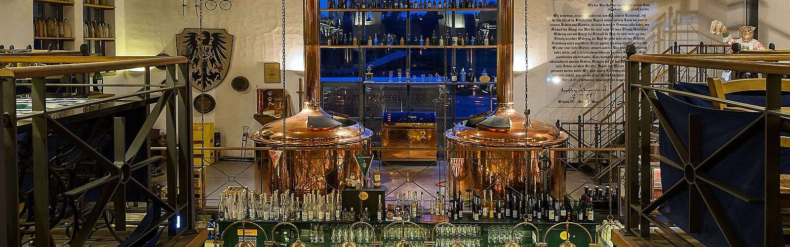 Innenansicht der Spreewaldbrauerei in Schlepzig