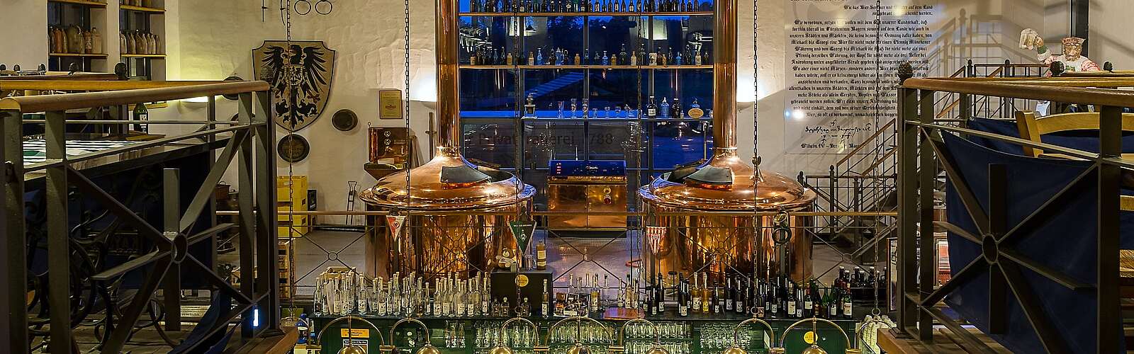Innenansicht der Spreewaldbrauerei in Schlepzig