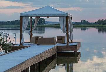 Campingplatz Oberuckersee: Sonnenuntergang vorm Zelt