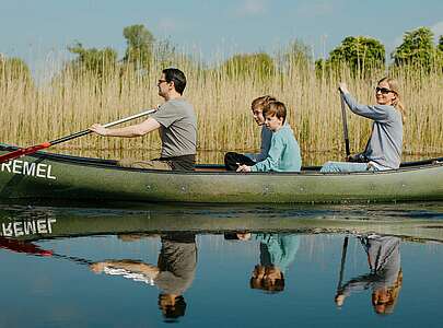 Familientour auf Kanu im Havelland