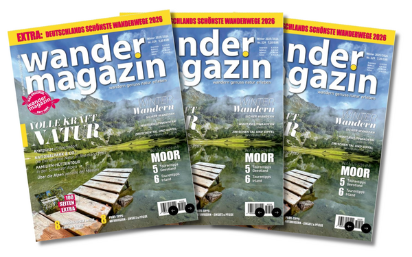 Fächer Cover Wandermagazin Nr.229 Winter 2025/2026
