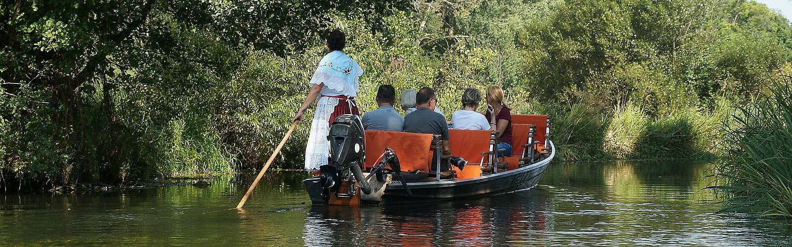 Kahnfahrt im Spreewald Schlepzig Hauptspree,
            
        
                Foto: TMB Tourismus-Marketing Brandenburg GmbH/Jan Hoffmann