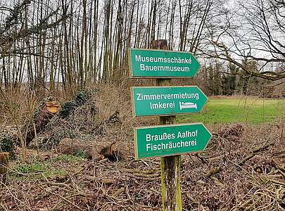 Wegweiser in Blankensee