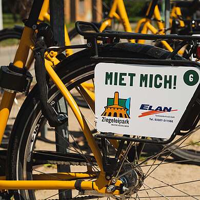 Fahrradverleih im Ziegeleipark Mildenberg