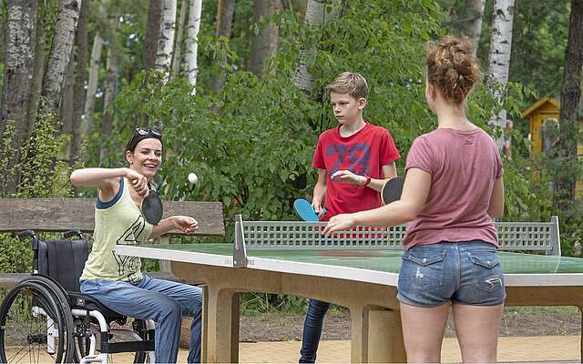 Tischtennis im Familienpark