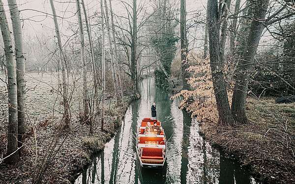 Winterkahnfahrt im Spreewald