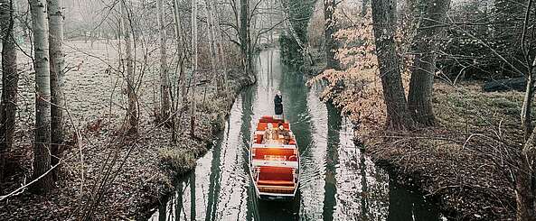 Winterkahnfahrt im Spreewald