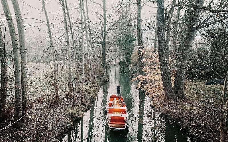 Winterkahnfahrt im Spreewald