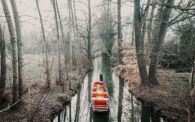 Winterkahnfahrt im Spreewald