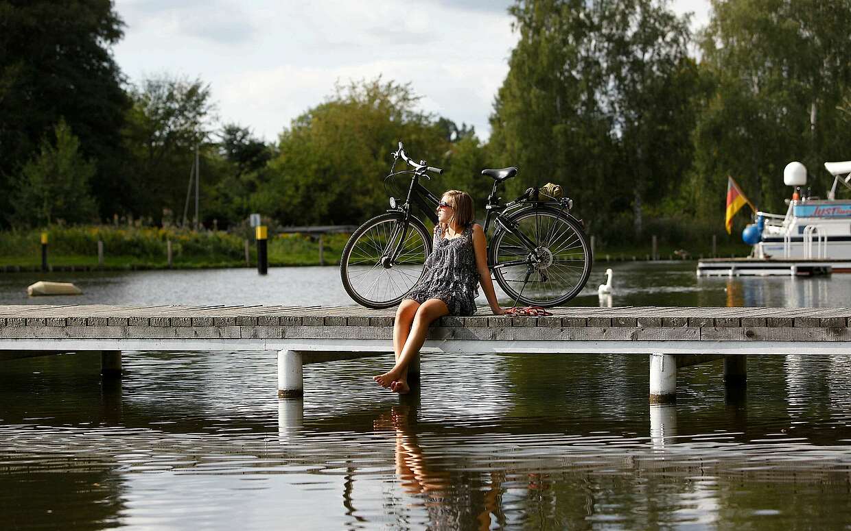 Radlerpause am See