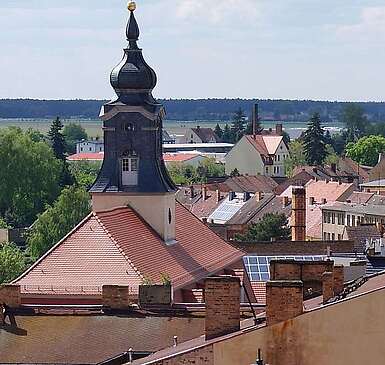 Blick über die Dächer von Dahme/Mark