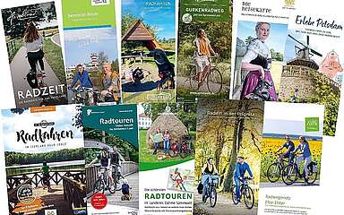 Radkarten und -Broschüren aus den Reiseregionen