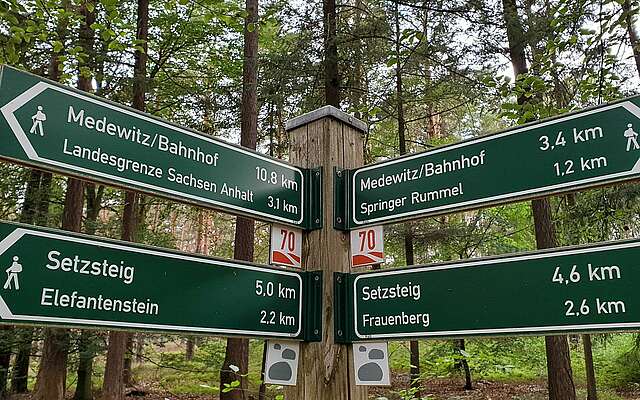 Findlingswanderweg im Hohen Fläming