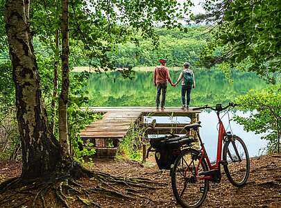 Radlerpause am Trünnensee