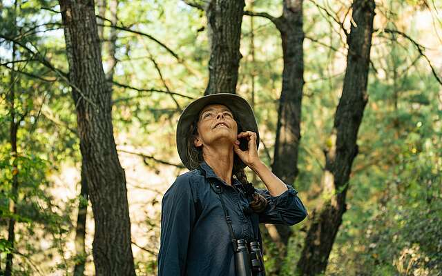Frauke Bennett im Wald