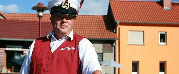Mit der Handseilzugfähre in Leißnitz über die Spree
