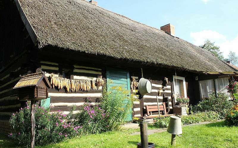 



    
        
                Hütte im Freilandmuseum Lehde,
            
        
                Foto: TMB Tourismus-Marketing Brandenburg GmbH/Regina Zibell
            
    
