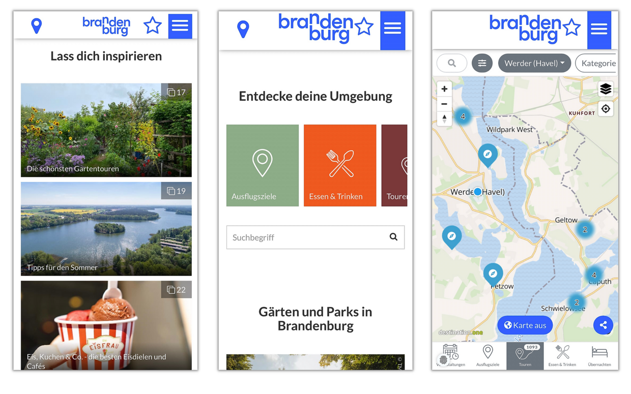 Brandenburg App Einblick in die App