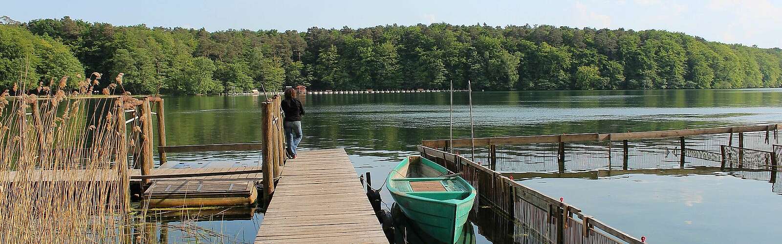 Steg am Großen Stechlinsee,
            
        
                Foto: Tourismusverband Ruppiner Seenland e.V./Peter Krause