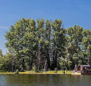 Rund um die Insel Potsdam mit dem Floß