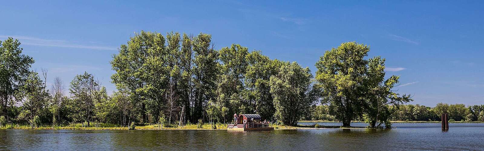 Floß auf der Havel